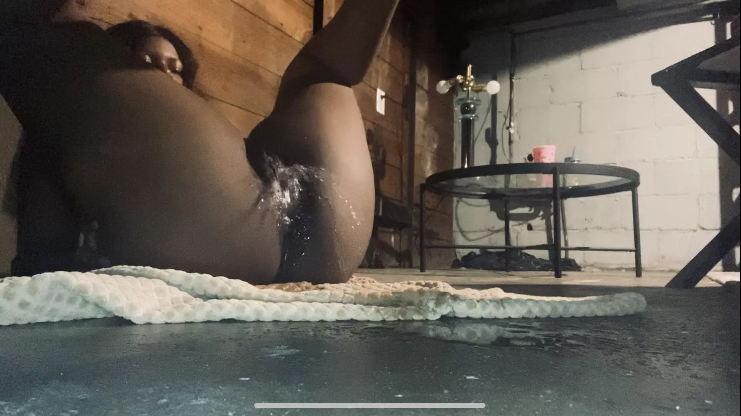 I got pee on the floor…