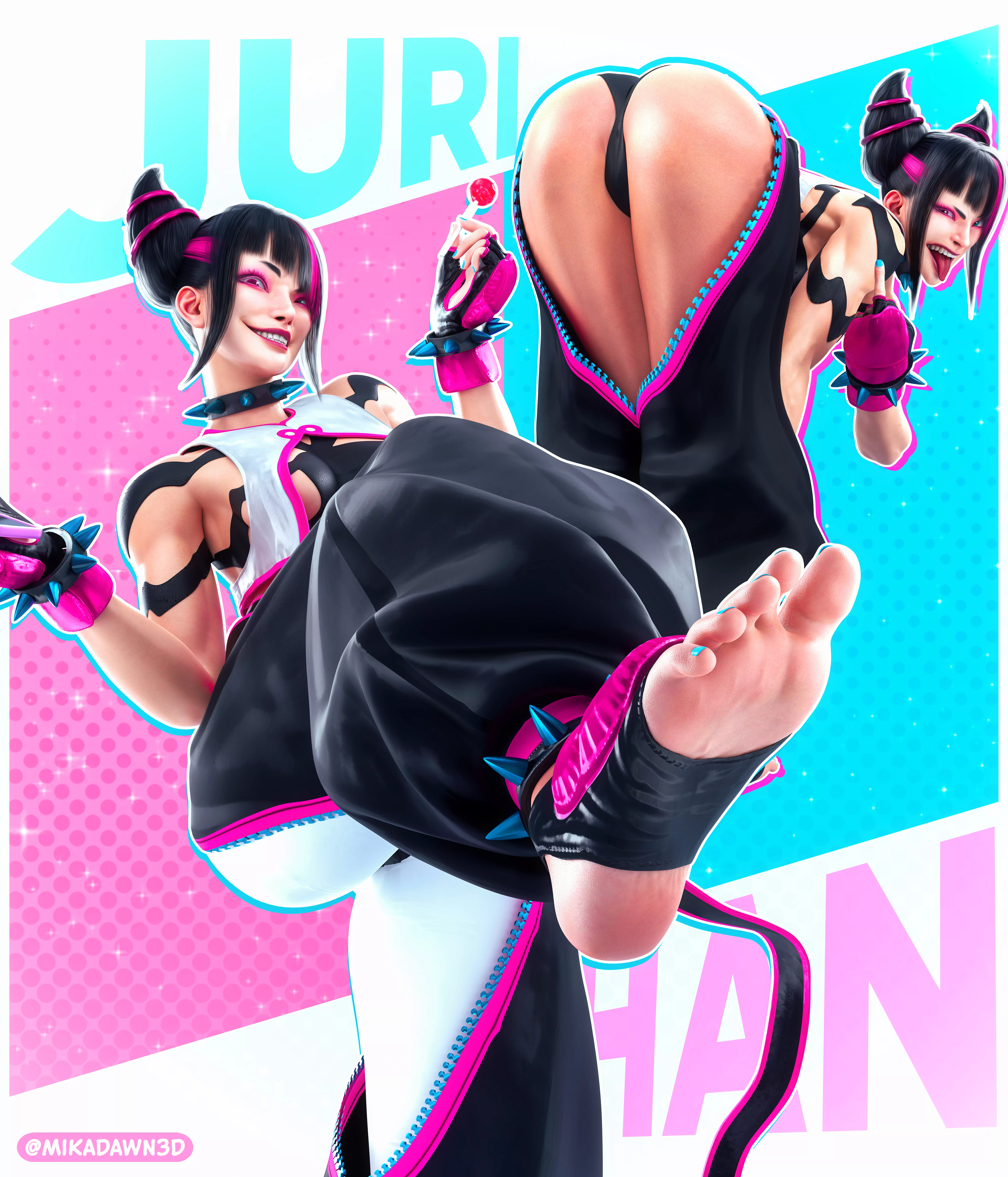 Juri-Han (Street Fighter 6) [Artist: MikaDawn]