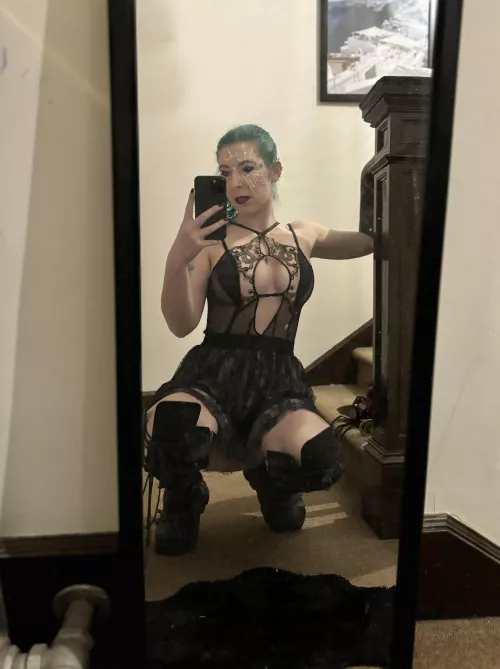 Lingerie and a skirt