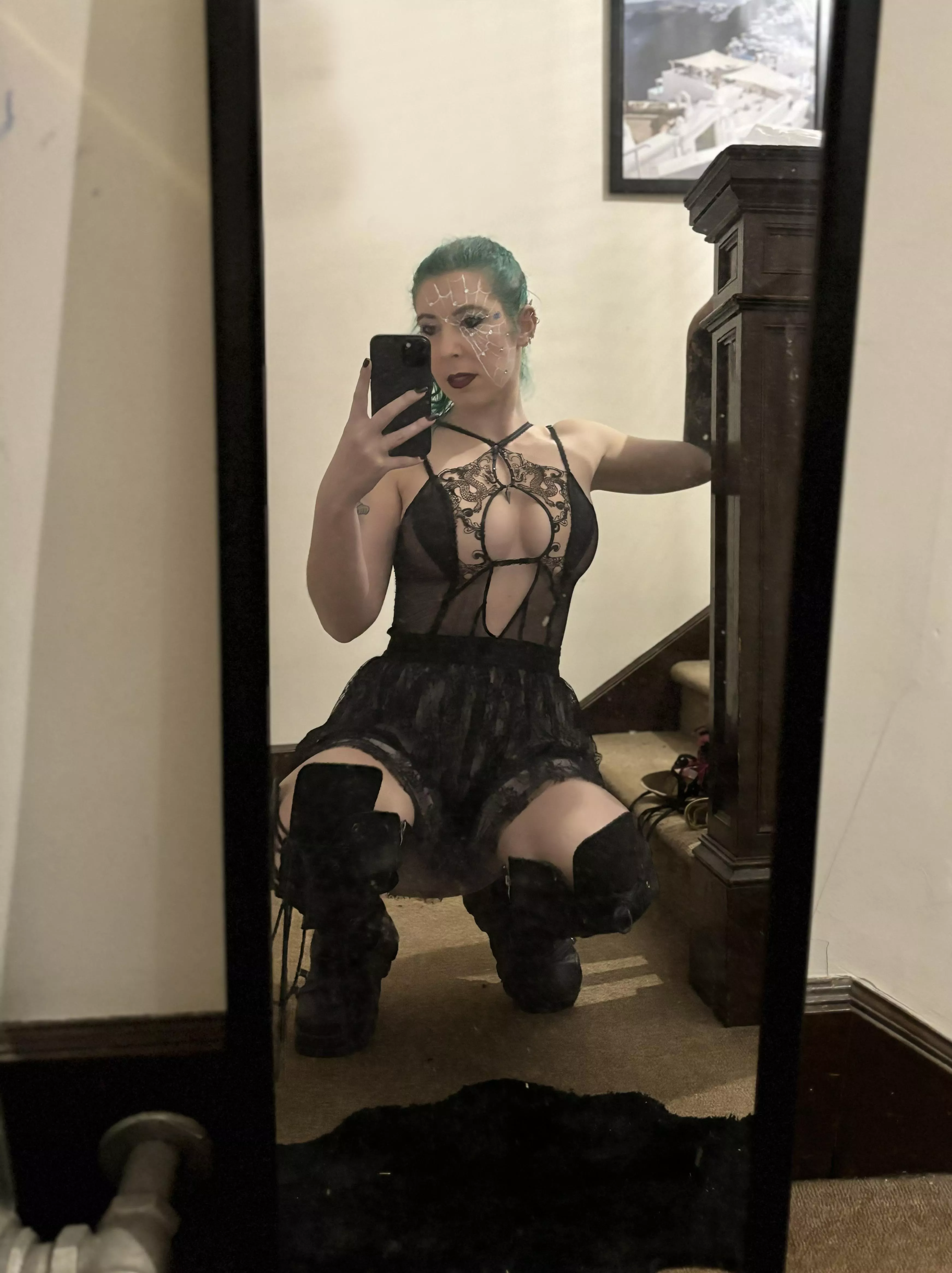 Lingerie and a skirt