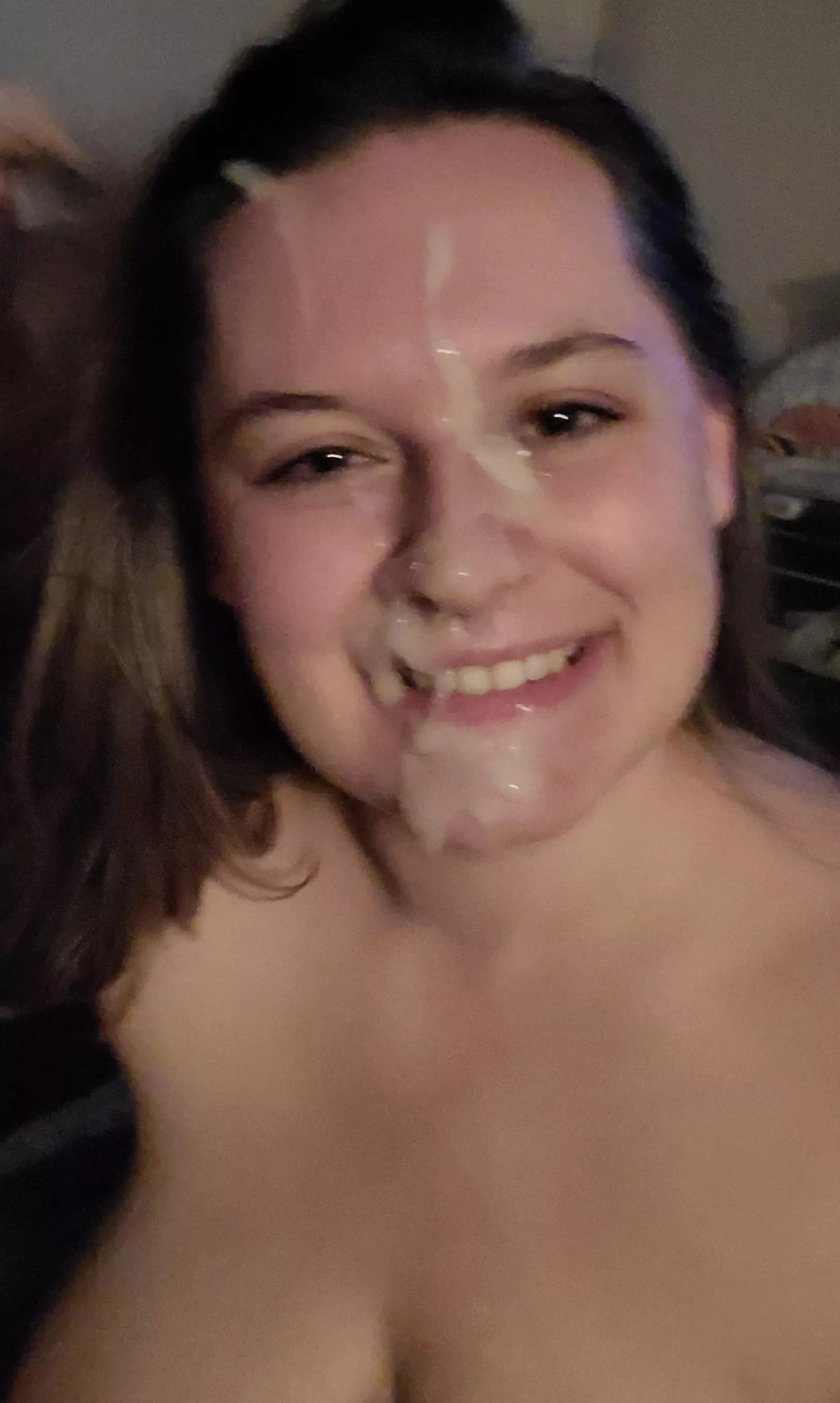 My wife agreed to a facial pic posting. How did we do?