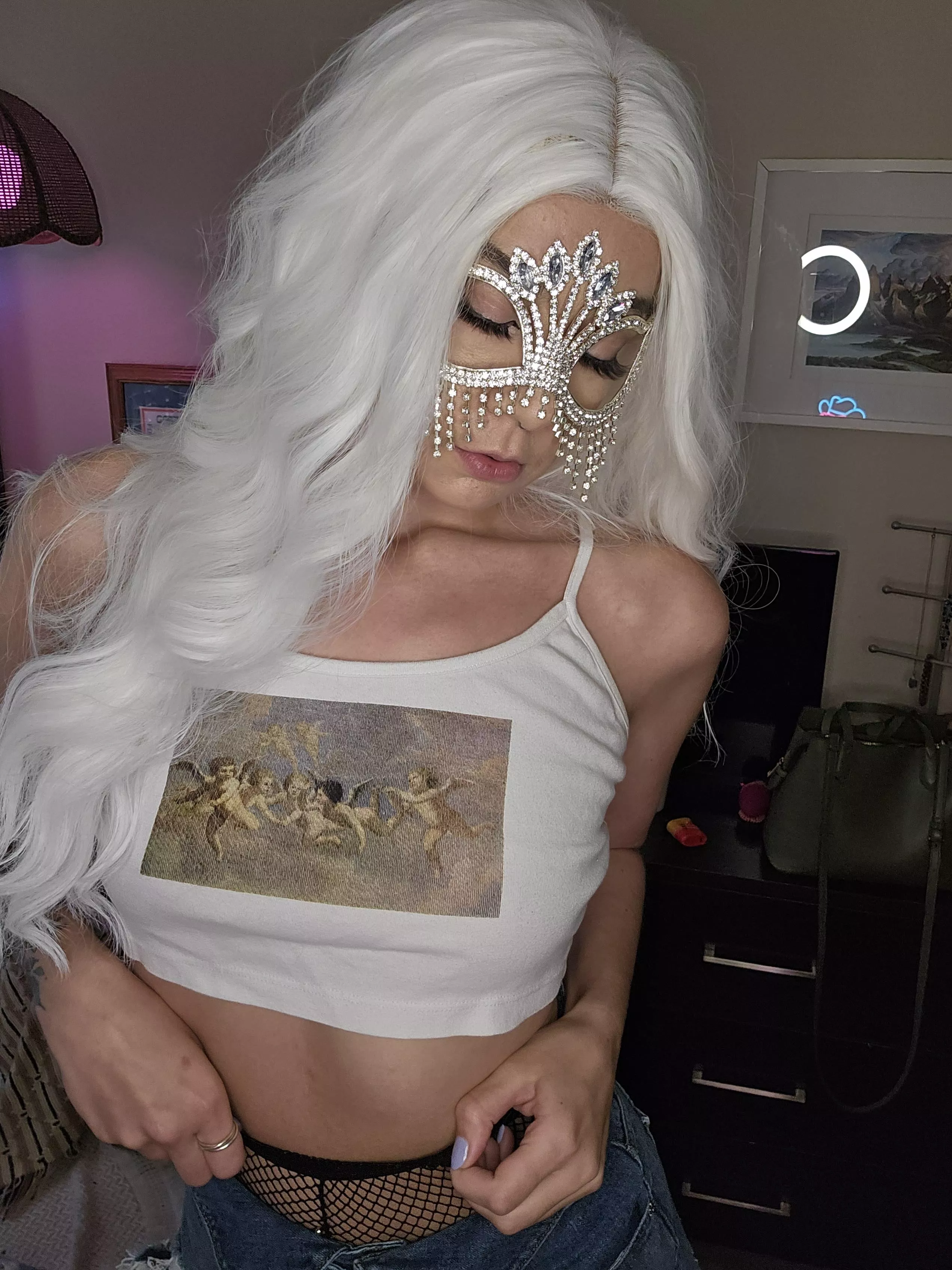 No bra means easier access