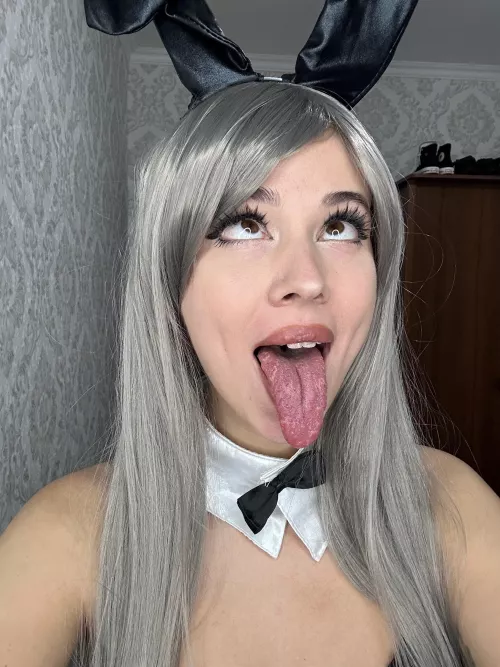 Pretty ahegao selfie