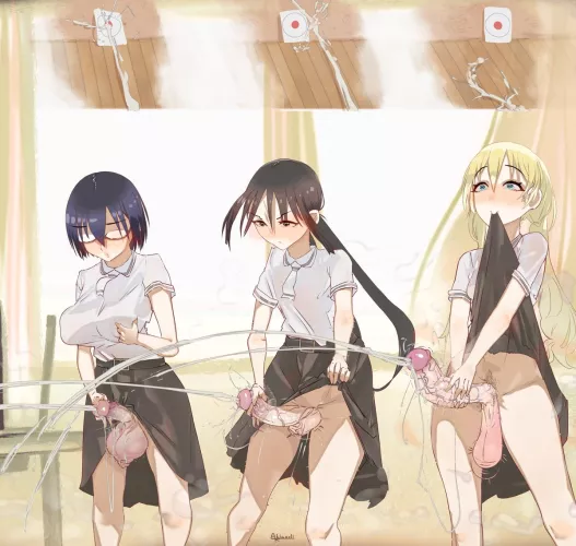 Test Your Aim with the Asobi Asobase Crew (AbigorLi)