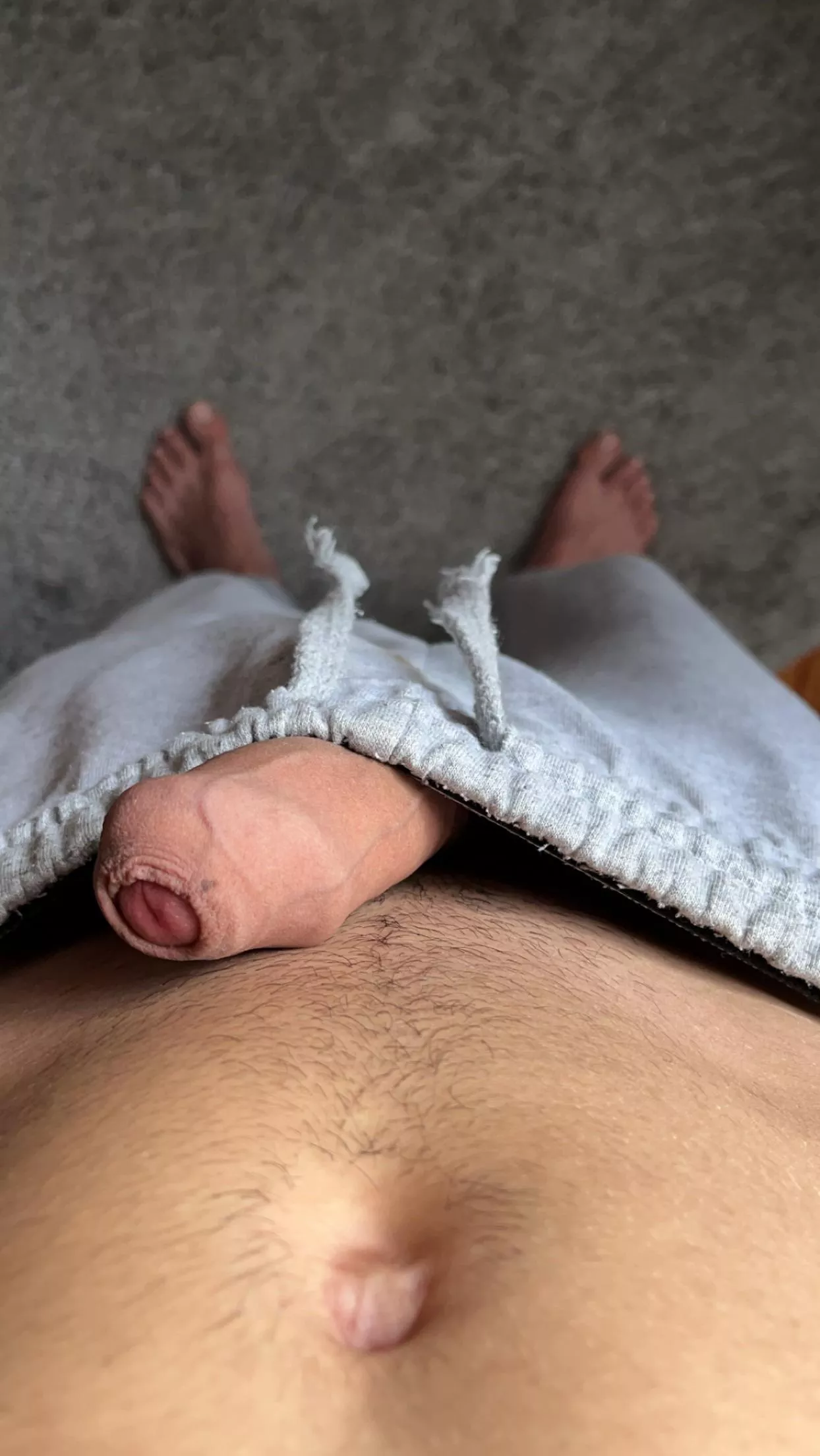 would you pull it down with your tongue?