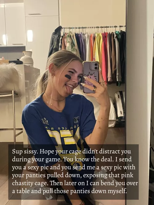 Your Domme roommate is just checking in on you