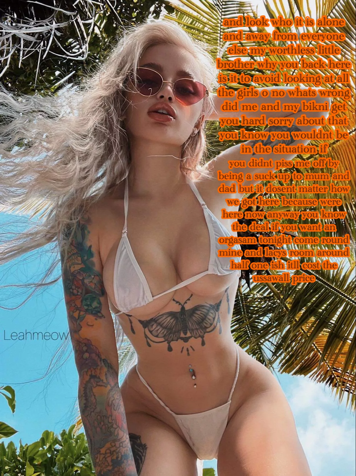 Your sister bully’s you for being In chastity