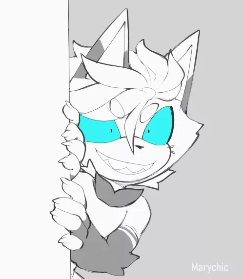 And now the cat is curious XD (Art by me)