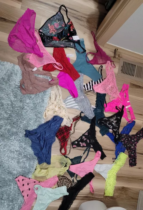 Could not believe I own this many pair of panties and more