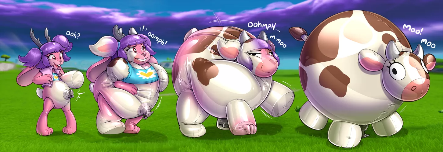 Inflate-A-Bull TF (Jackalope -> Inflated Cow) By Redflare500