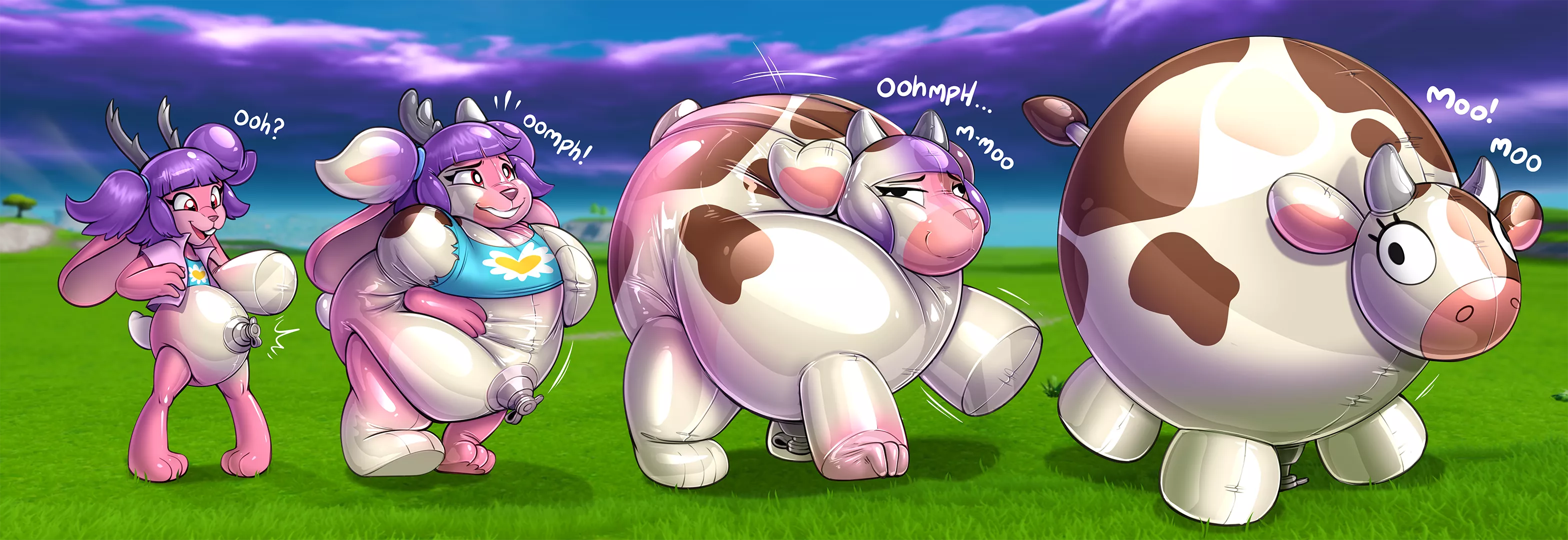 Inflate-A-Bull TF (Jackalope -> Inflated Cow) By Redflare500