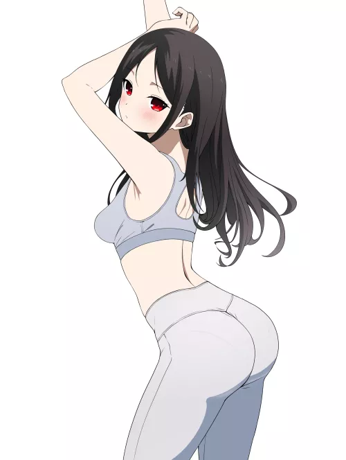 Kaguya Stretching Before Her Workout (Kaguya-Sama Love Is War)