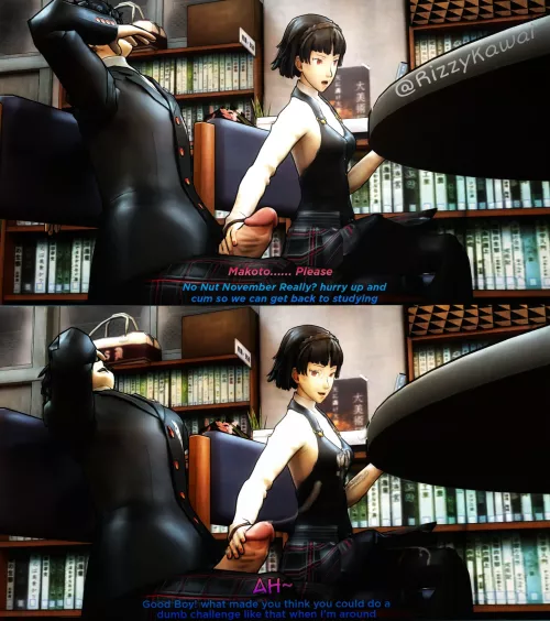 Makoto always wins in the end (@RizzyKawai)