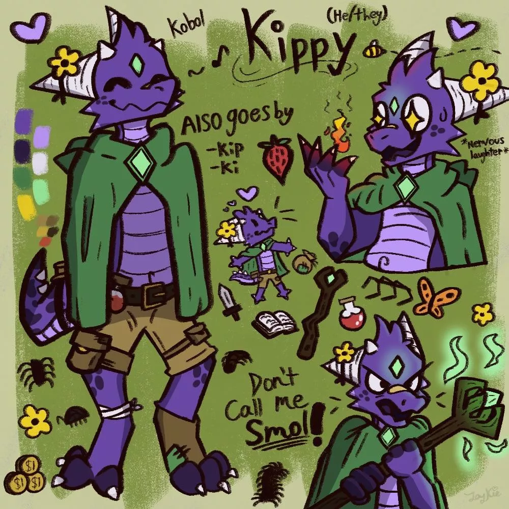 meet kippy! 💚💜💛
