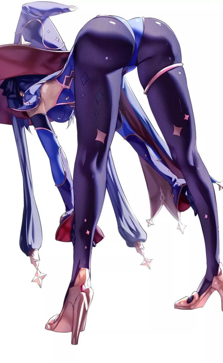 Mona from behind [Genshin Impact]