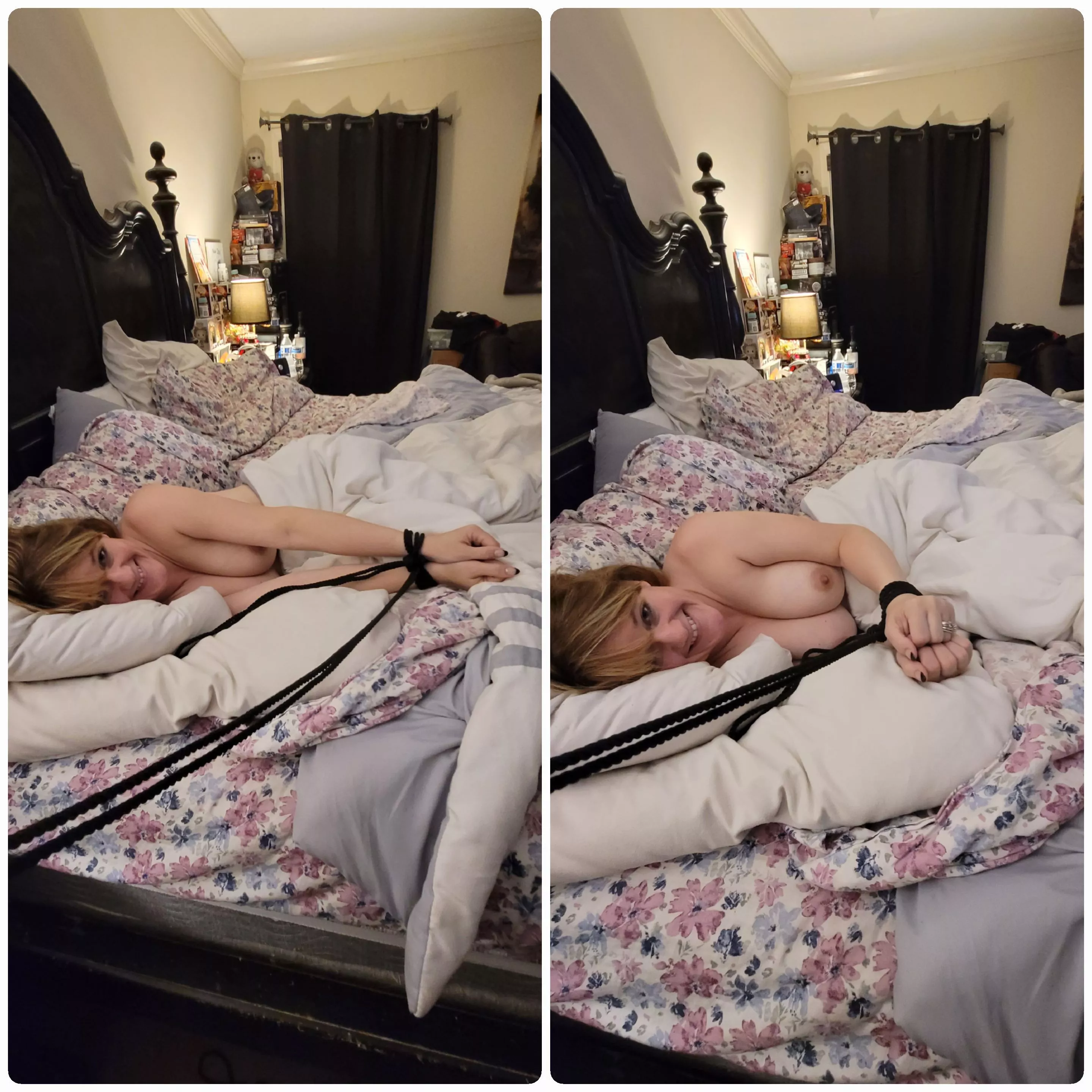 New to Shibari rope bondage. Practicing our first knots. Can't wait to get tied up🤤