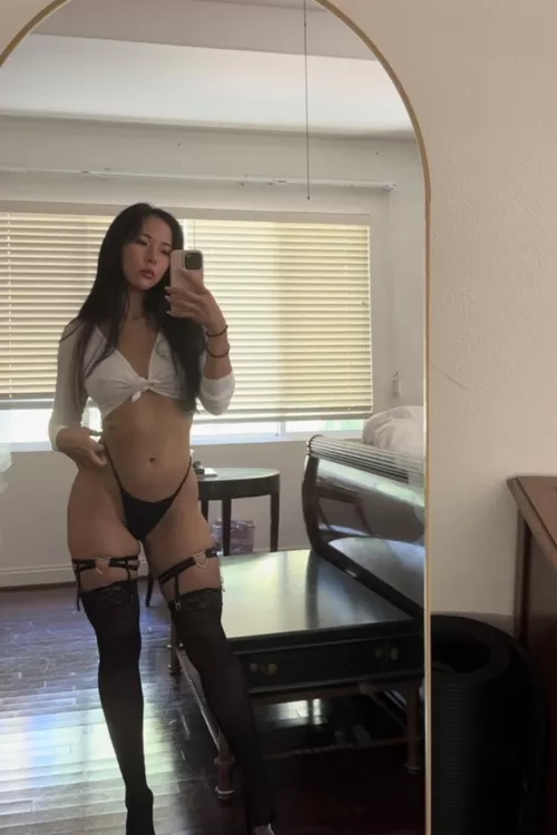 Waiting for you to come home from work 😈