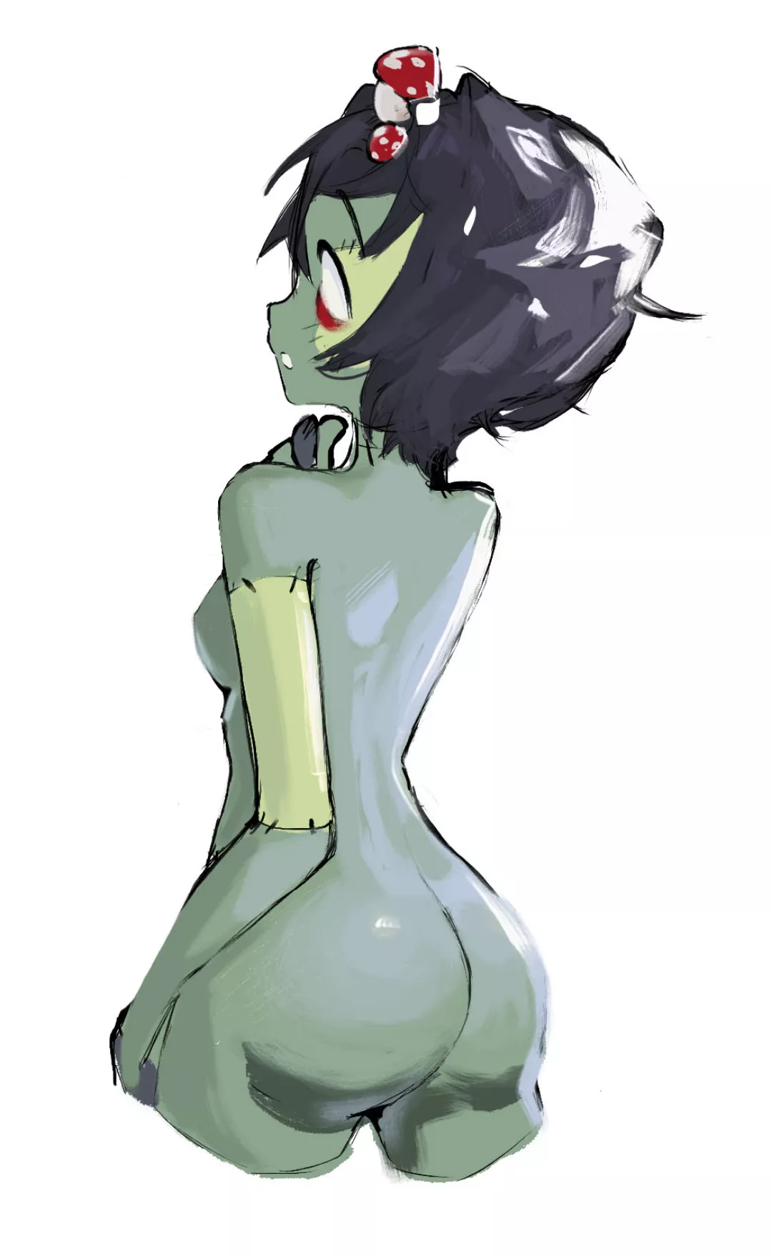 Zombie girl, I'm trying a new art program out