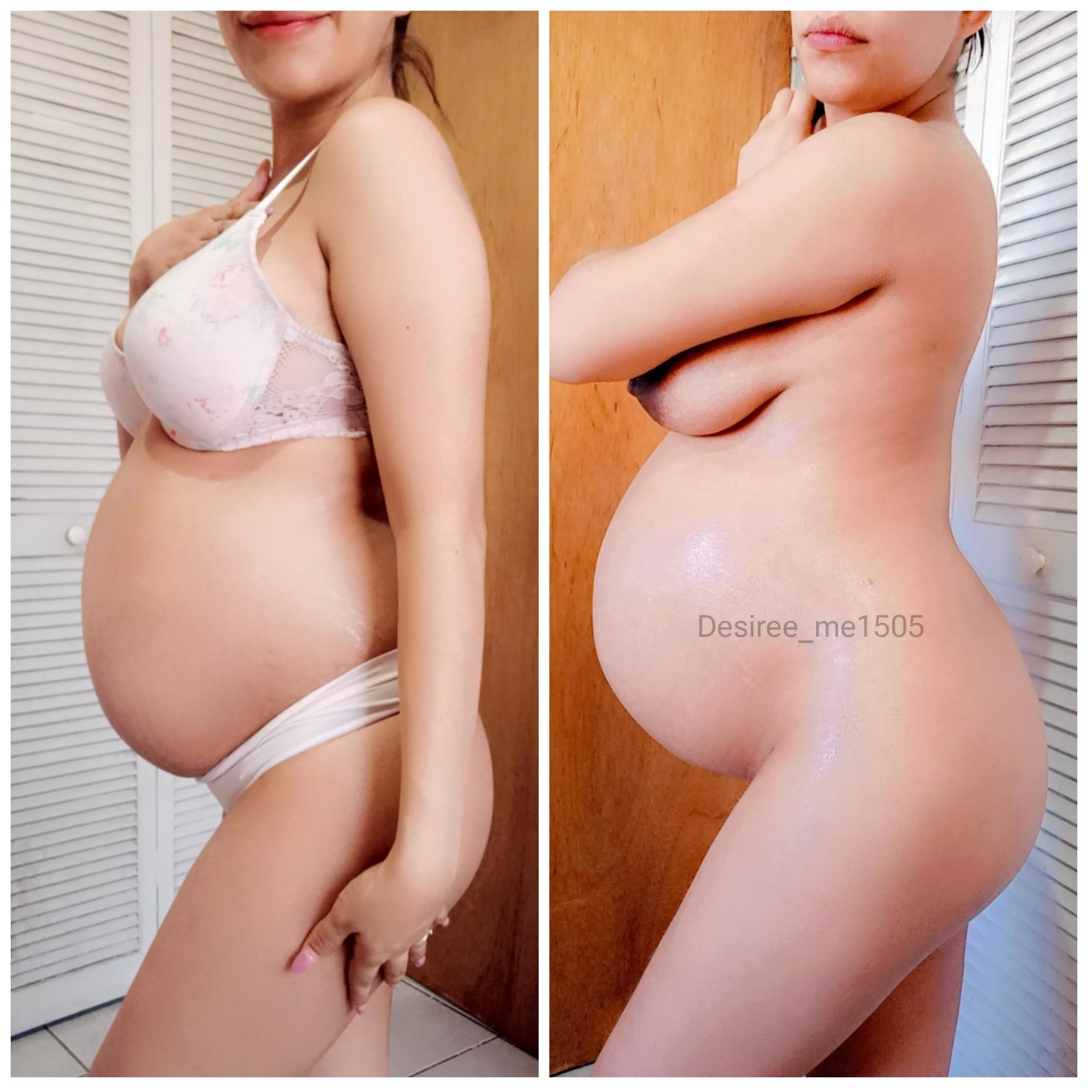 Do you prefer the before or after in my pregnancy?