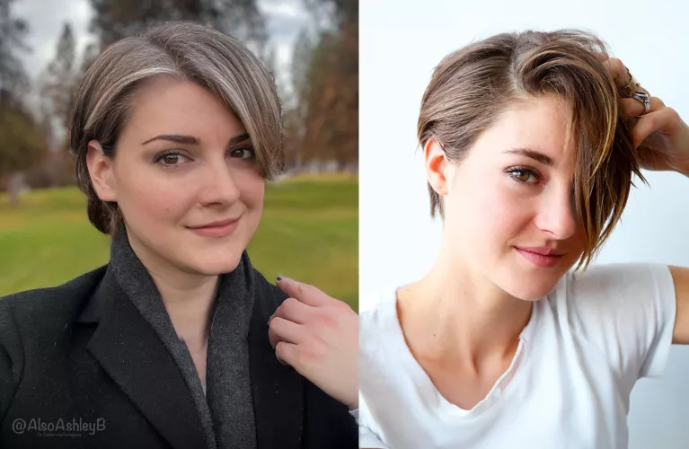 I finally looked into what people have been pointing out for years… am I… am I actually trap Shailene Woodley? 😂