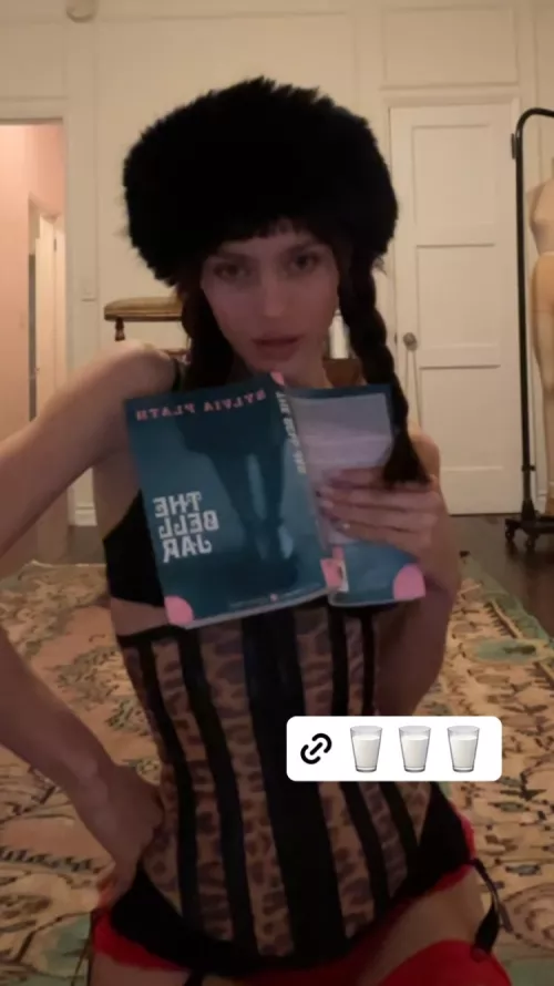 Lana reading book