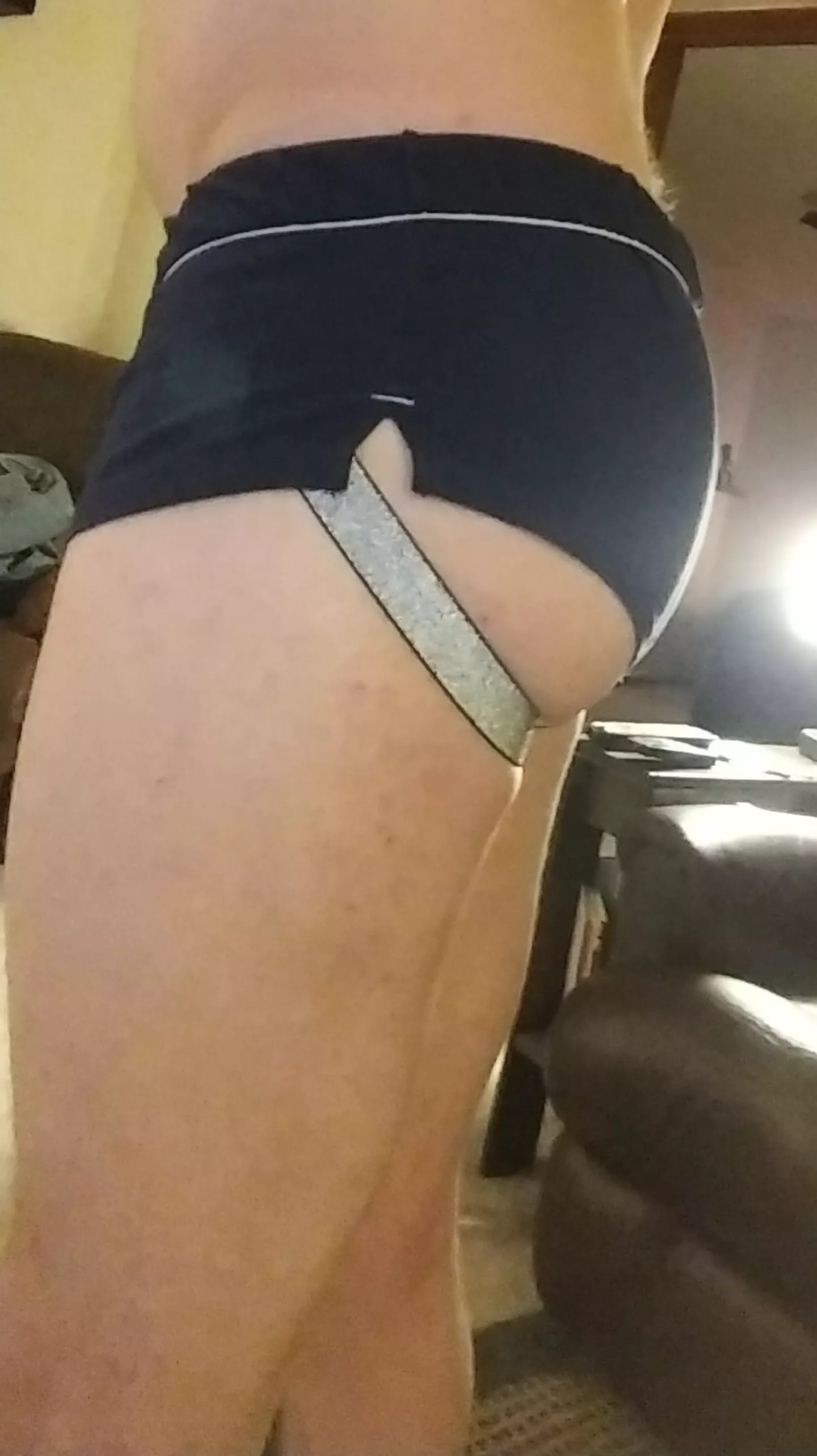 Shorts and jock for the perfect combination