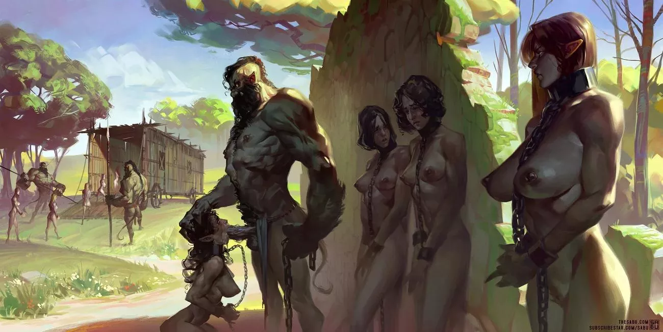 The orcs destroyed our forest, killed our men and took us women as slaves