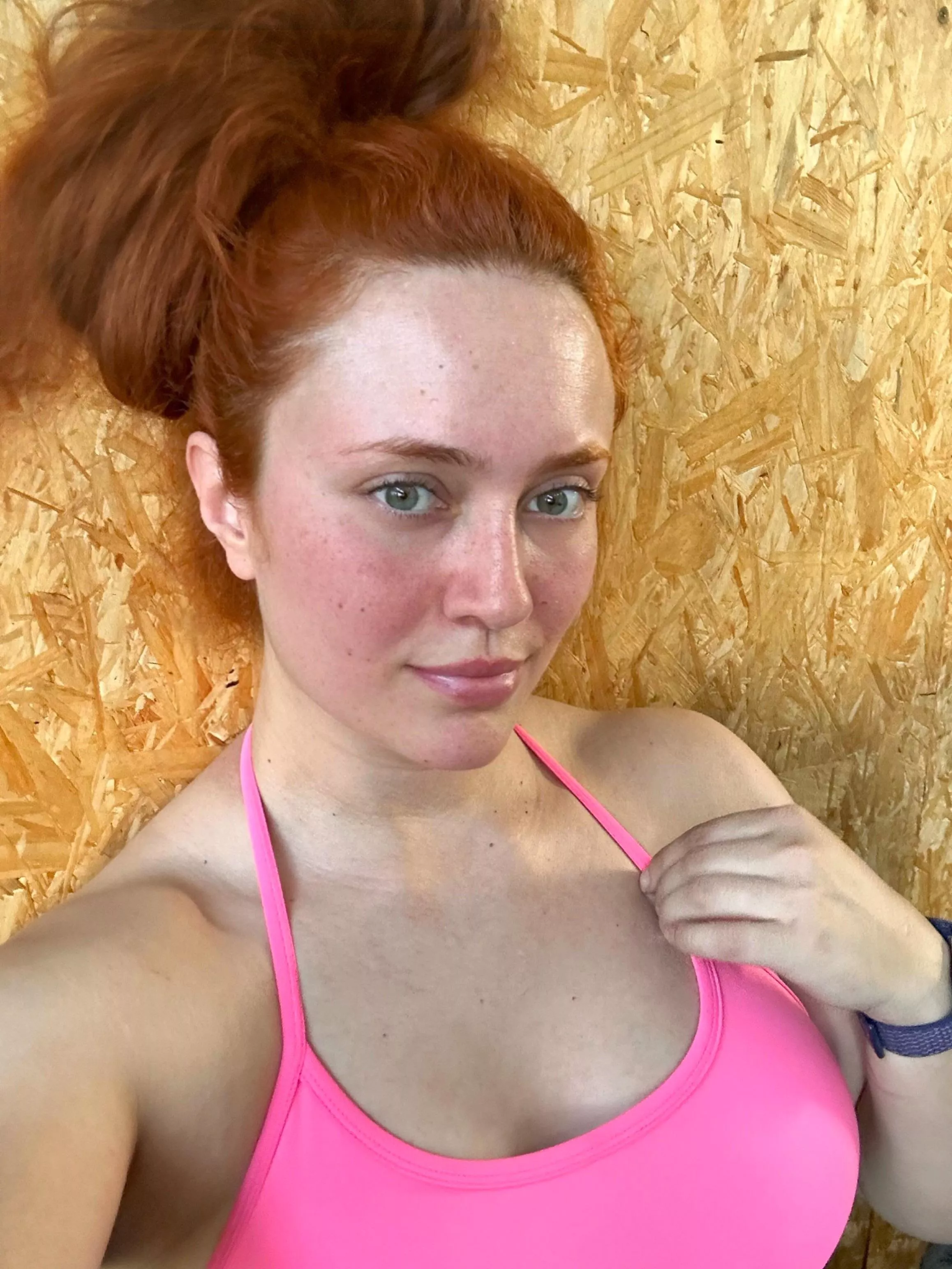 Time to kiss all my sweaty freckles