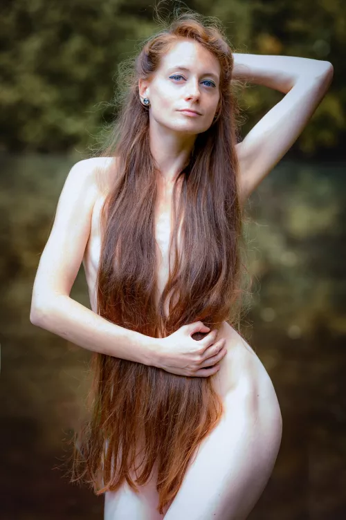 Why wear clothes when you can wear your own hair? ;)