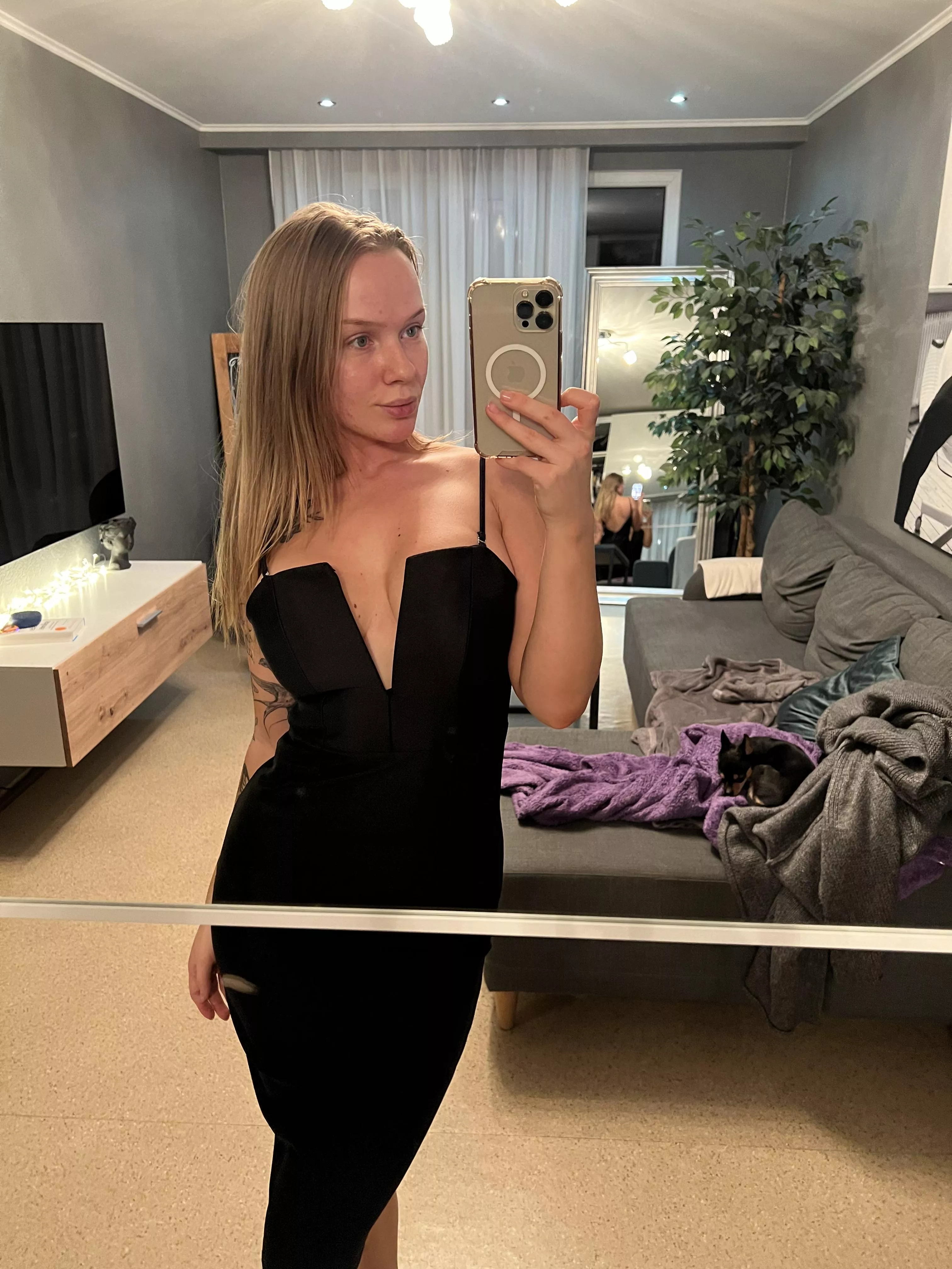 Do you mind if I dress like this for our date tonight? 🤗