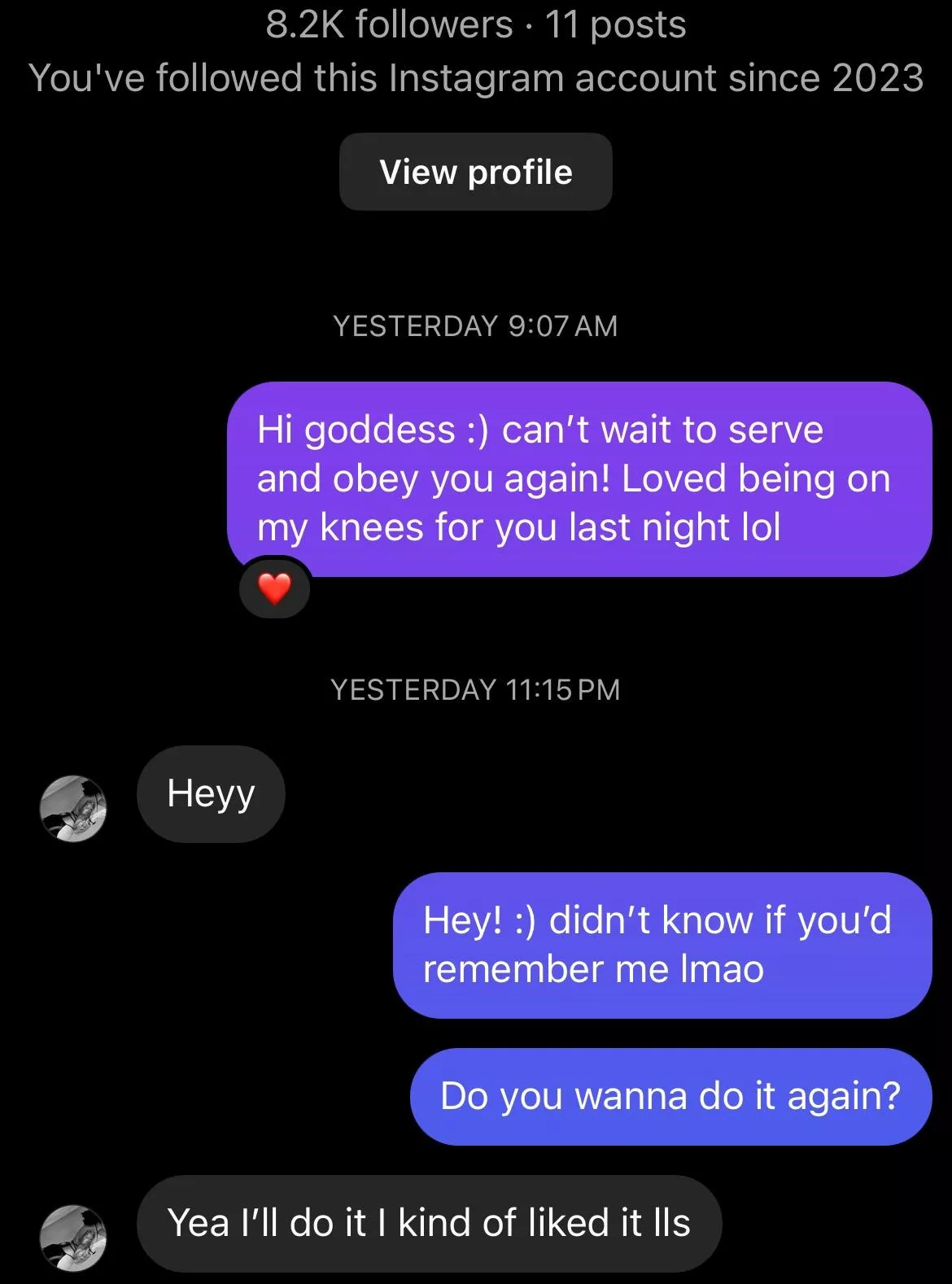 Girl from the bar ballbusting me update