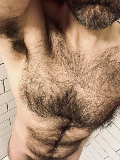 hairy pre-shower pits & tits