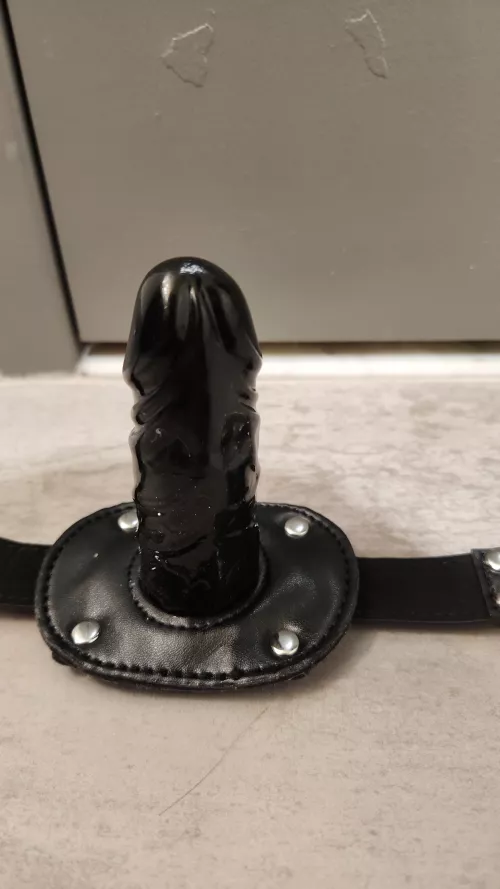 Let's make a deal, I got a dildo gag. For every like I'll keep it in for a minute, ever comment I'll keep it in for 2, every dm I'll keep it on for 5. You have till tonight to get the time up...go