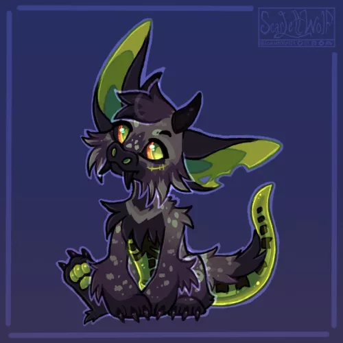 Lil head tilt! 💜💚🖤