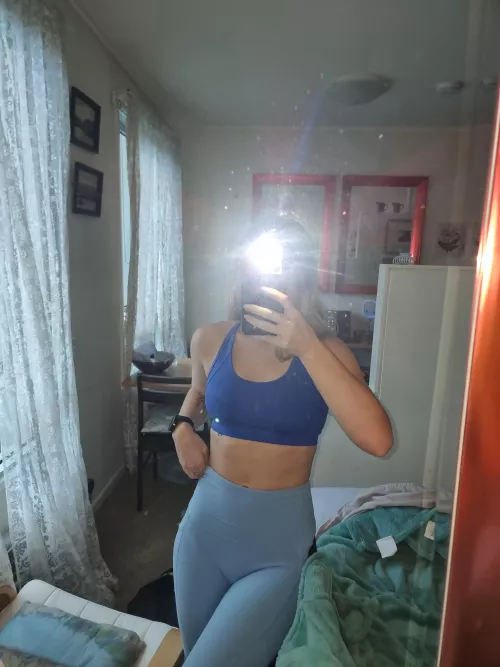 Mirror mirror on the wall, who’s got the TIGHTEST yoga pants of them all?