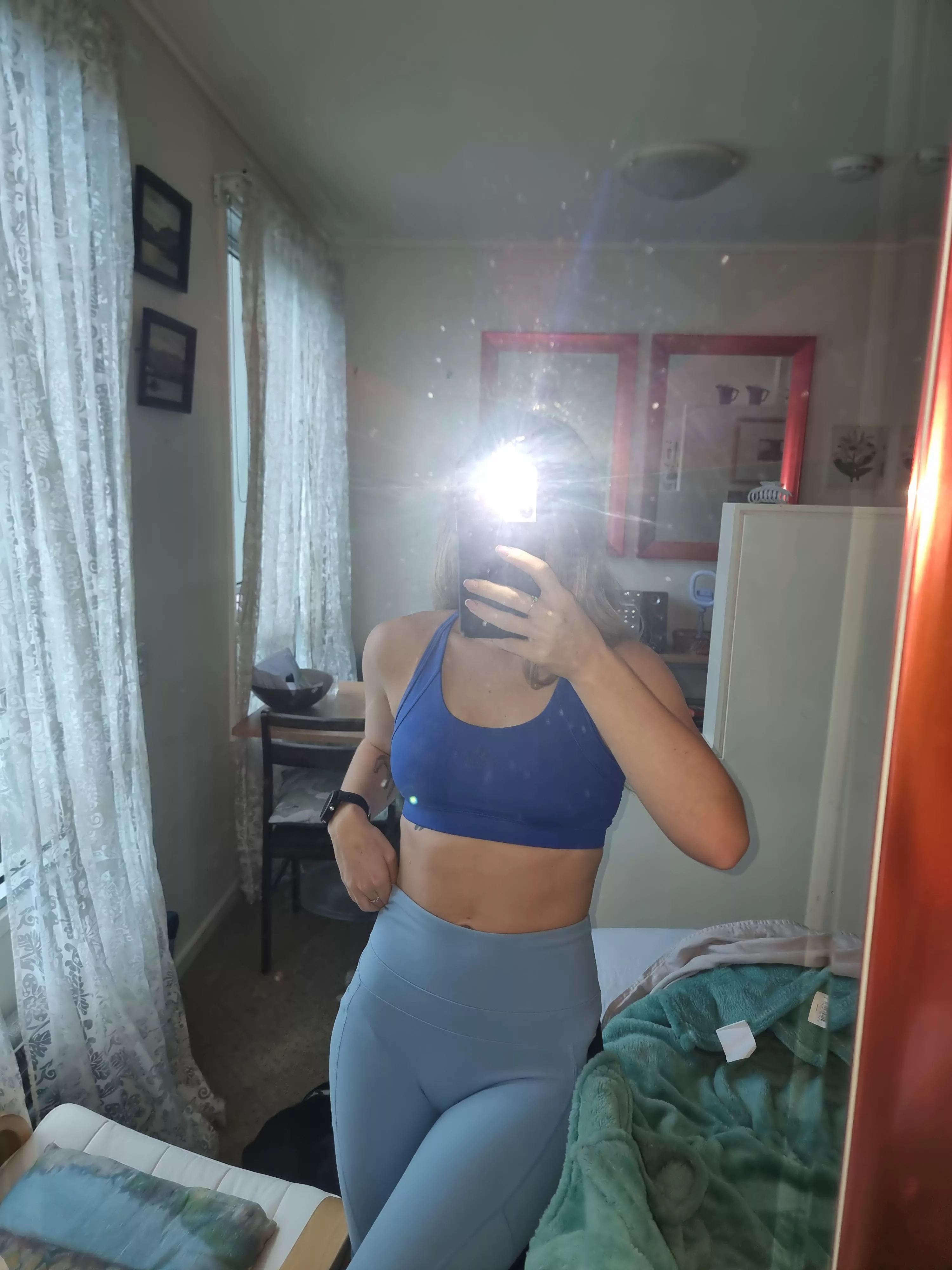 Mirror mirror on the wall, who’s got the TIGHTEST yoga pants of them all?