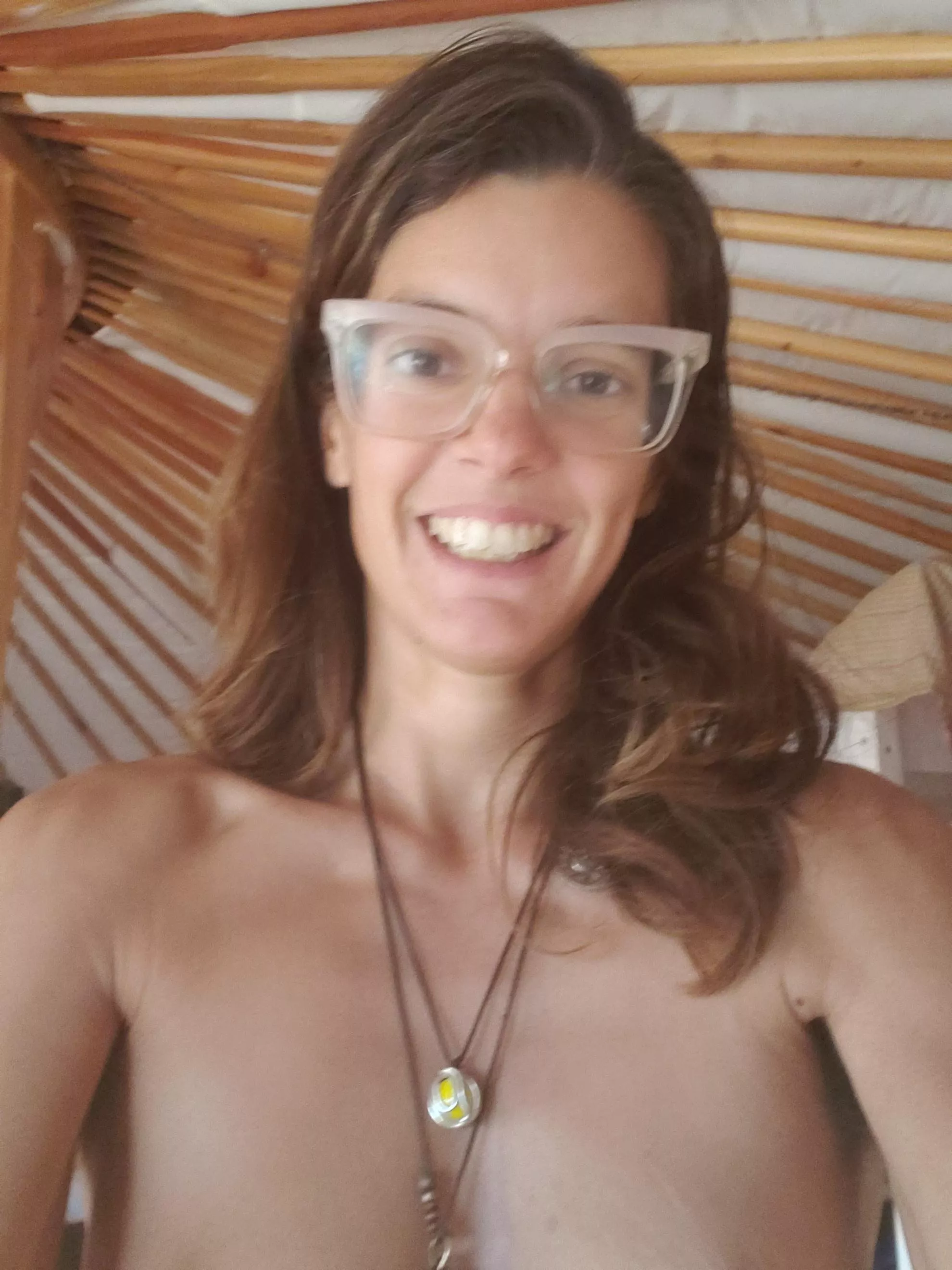 Preparing waffles nude for breakfast. So nice the temperatures are up again here to be nude early morning