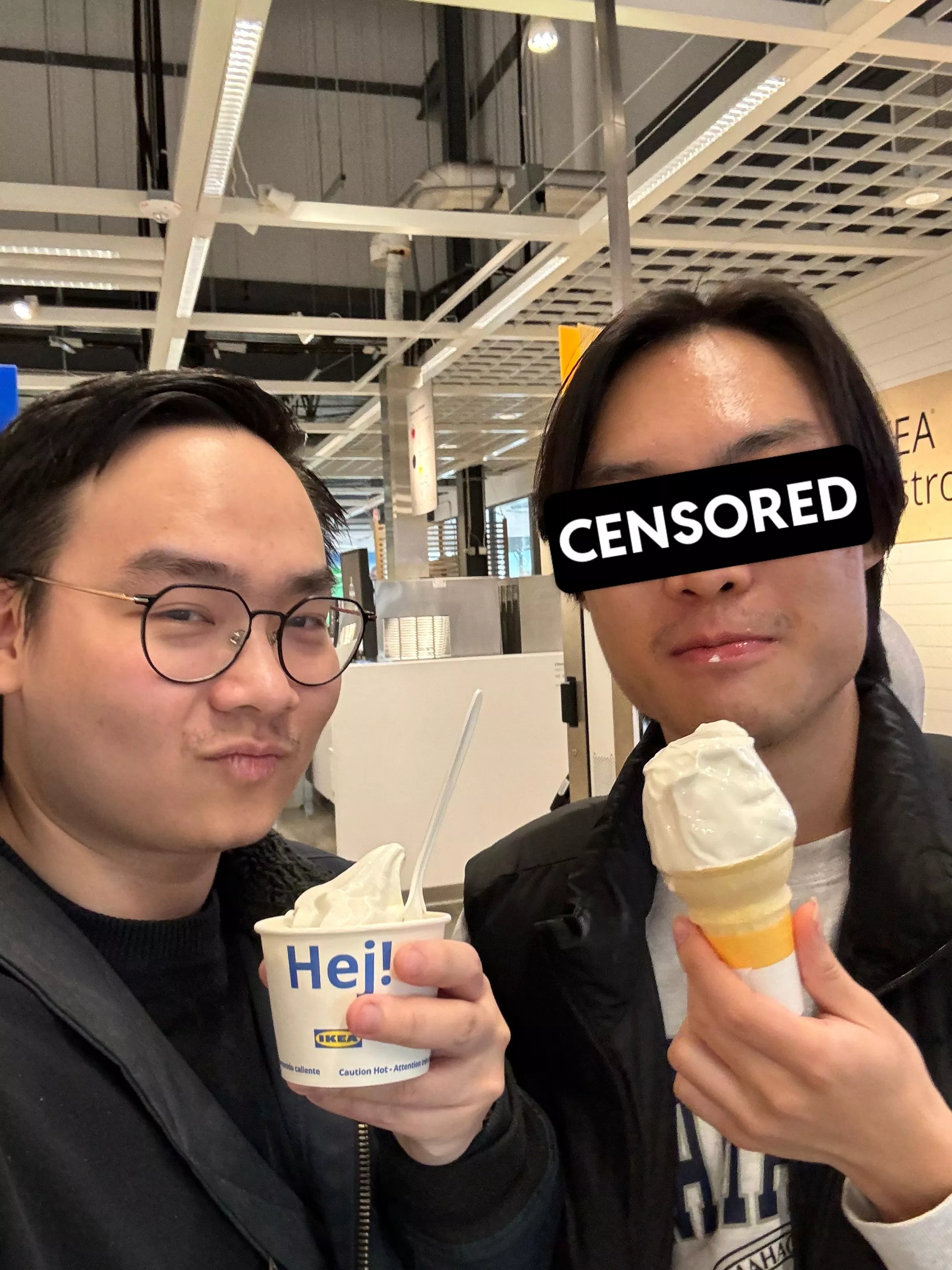 [Selfie Sunday] We got some IKEA soft serves!