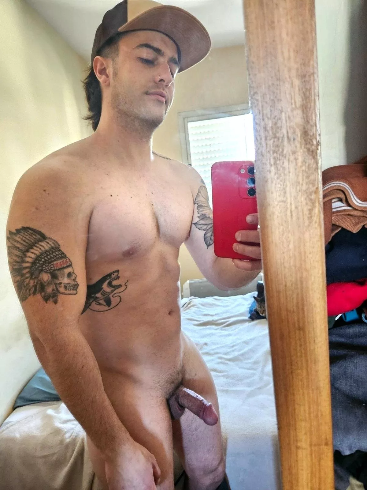 Semi-hard or semi-soft? Either way I’m horny as fuck!