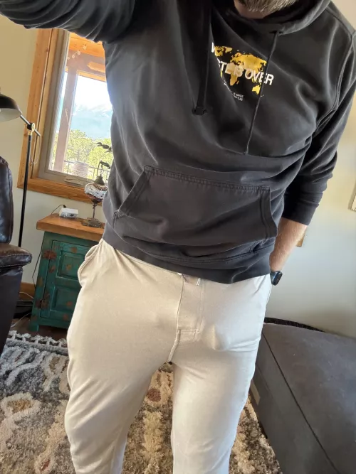 Cock ring really makes the outline pop