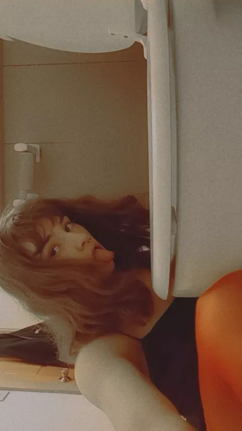 Cute little toilet slut wishing to become a permanent toilet lover