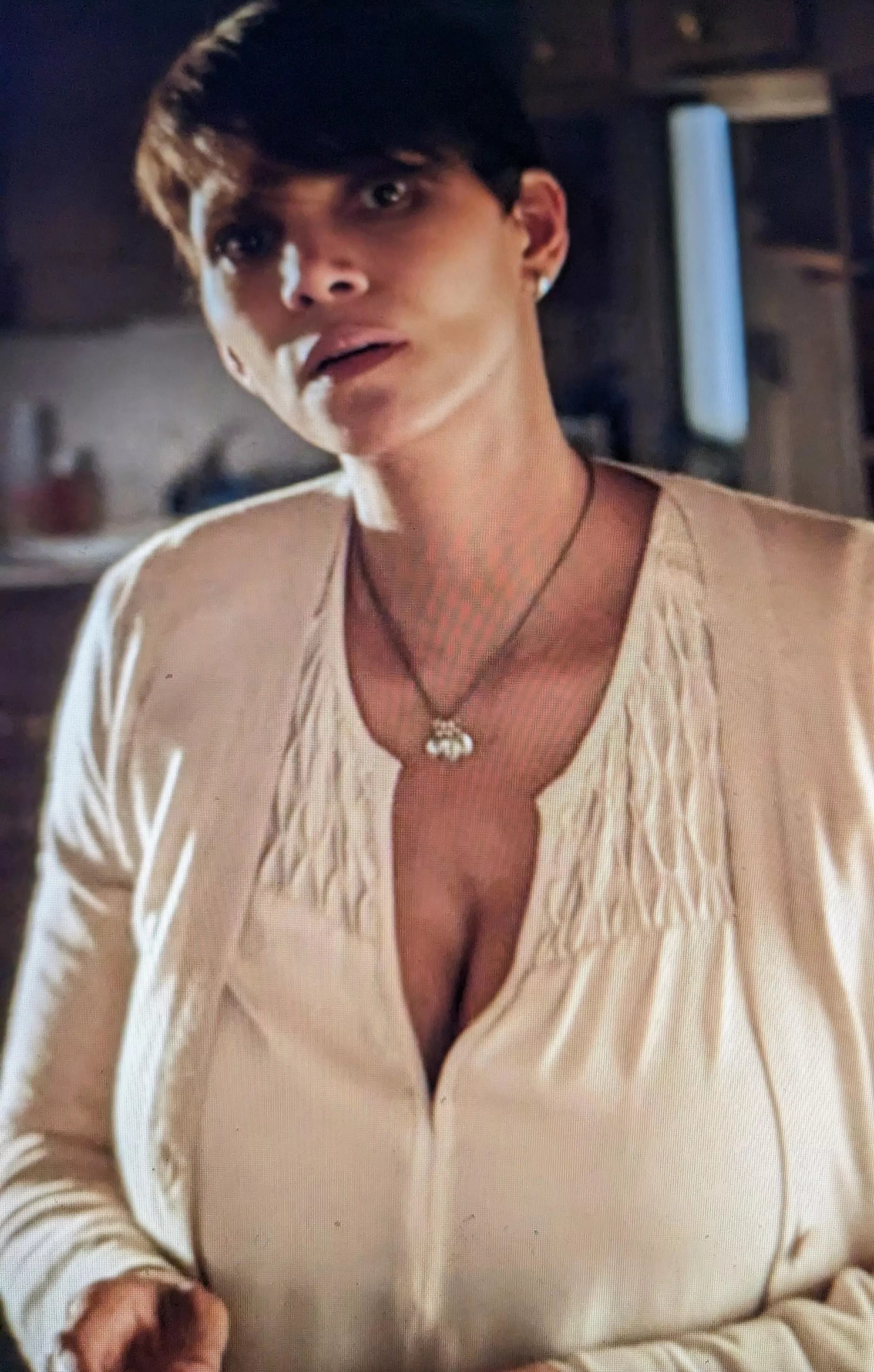 Halle Berry's huge post baby cleavage