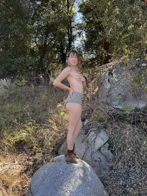 One year no shaving, would you play with me in the forest?