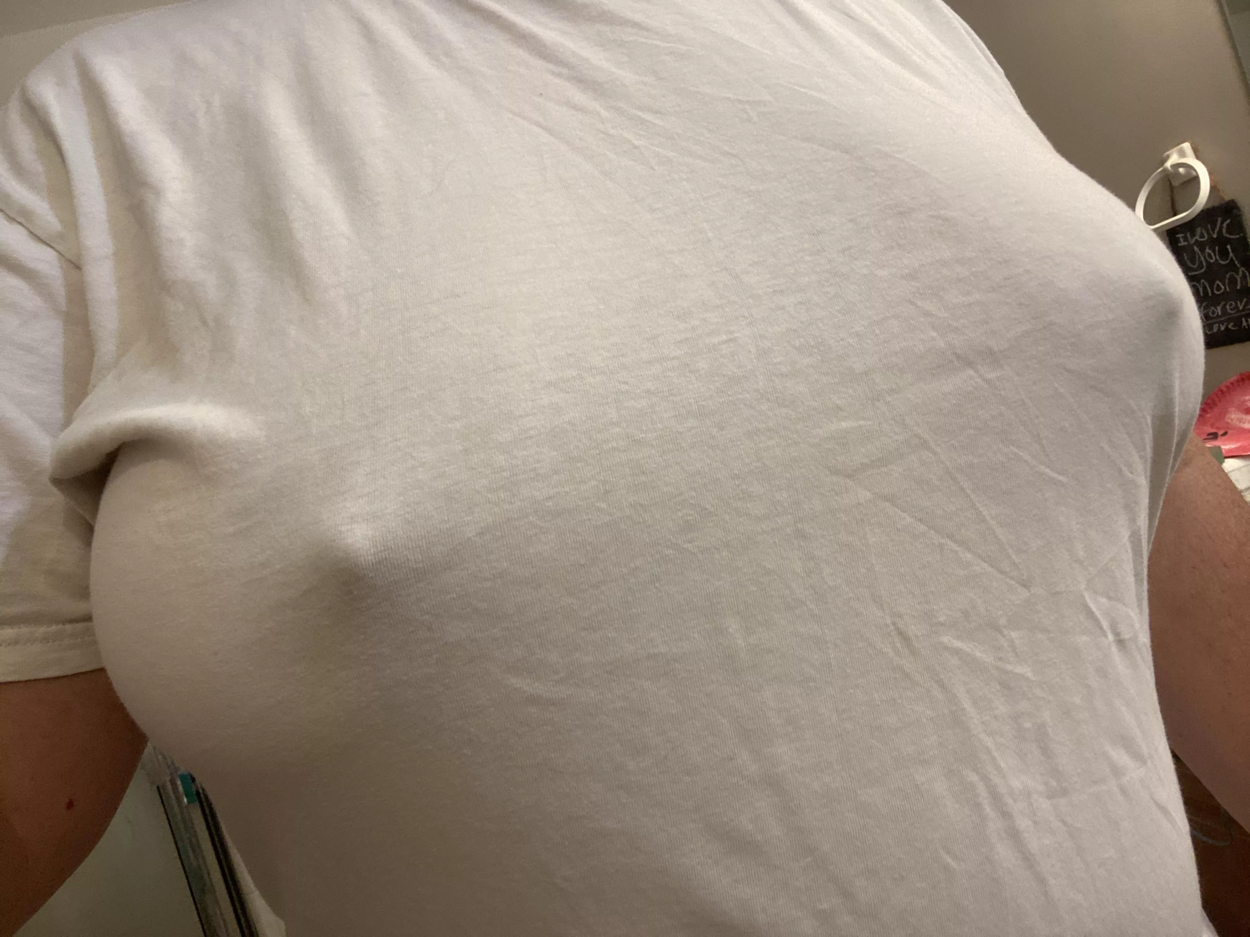 She likes my undershirt