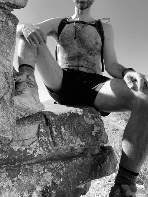 Showing off my fur on the trails