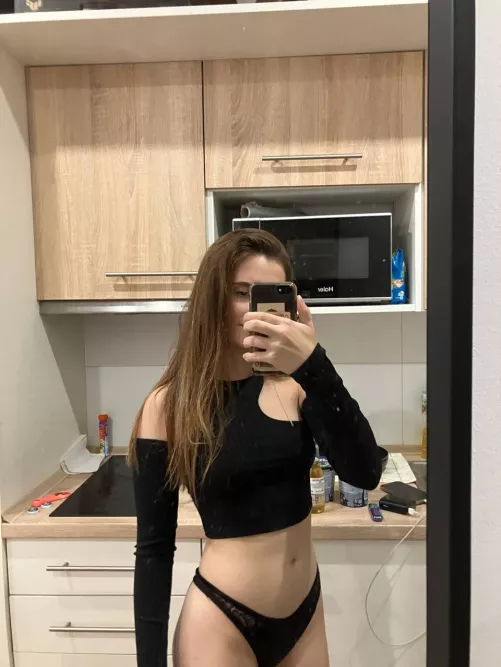 Wearing black brings out my curves