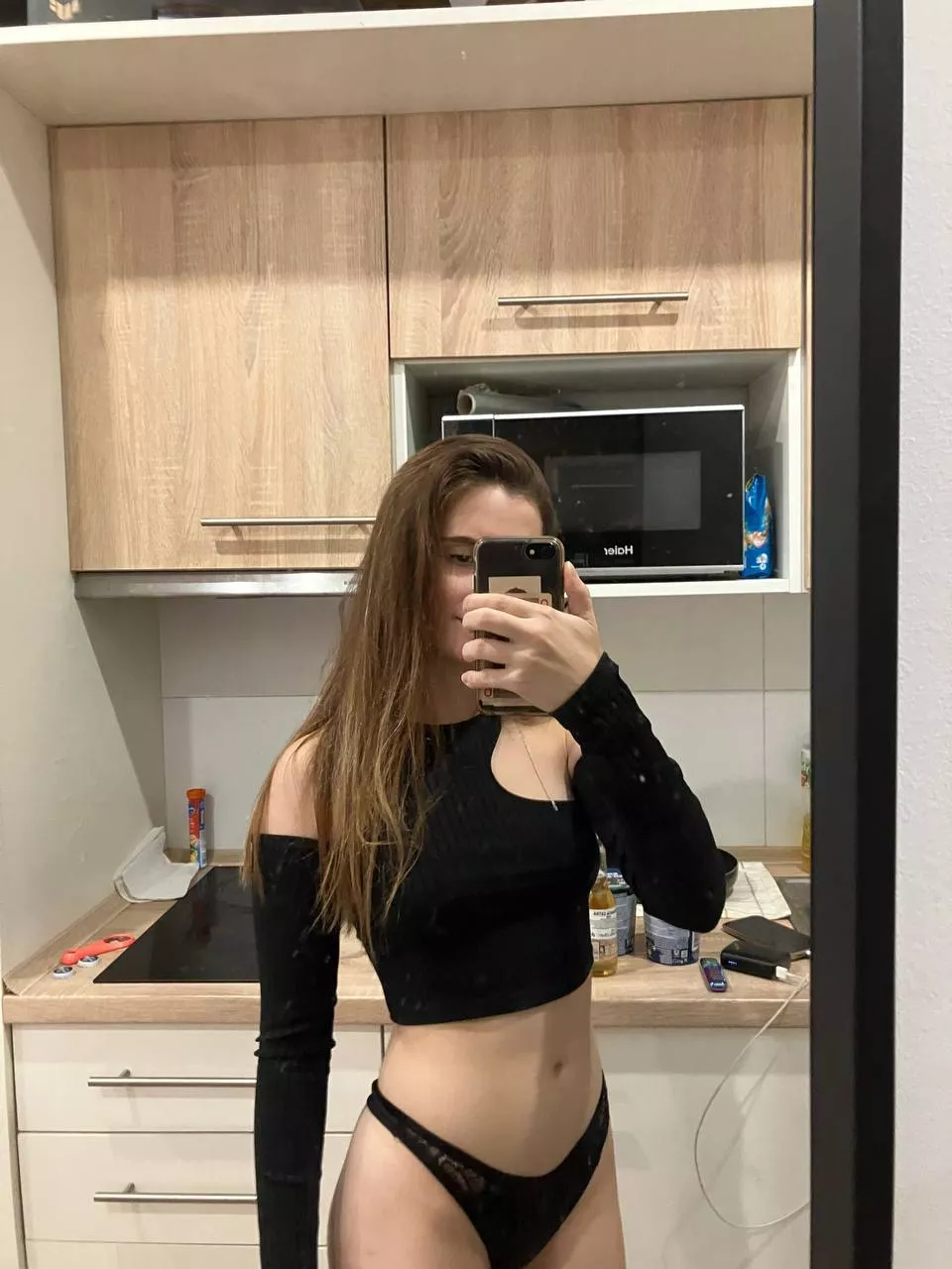 Wearing black brings out my curves