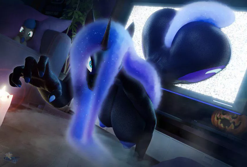 What would you do if she came out your tv? (Hoovesart)