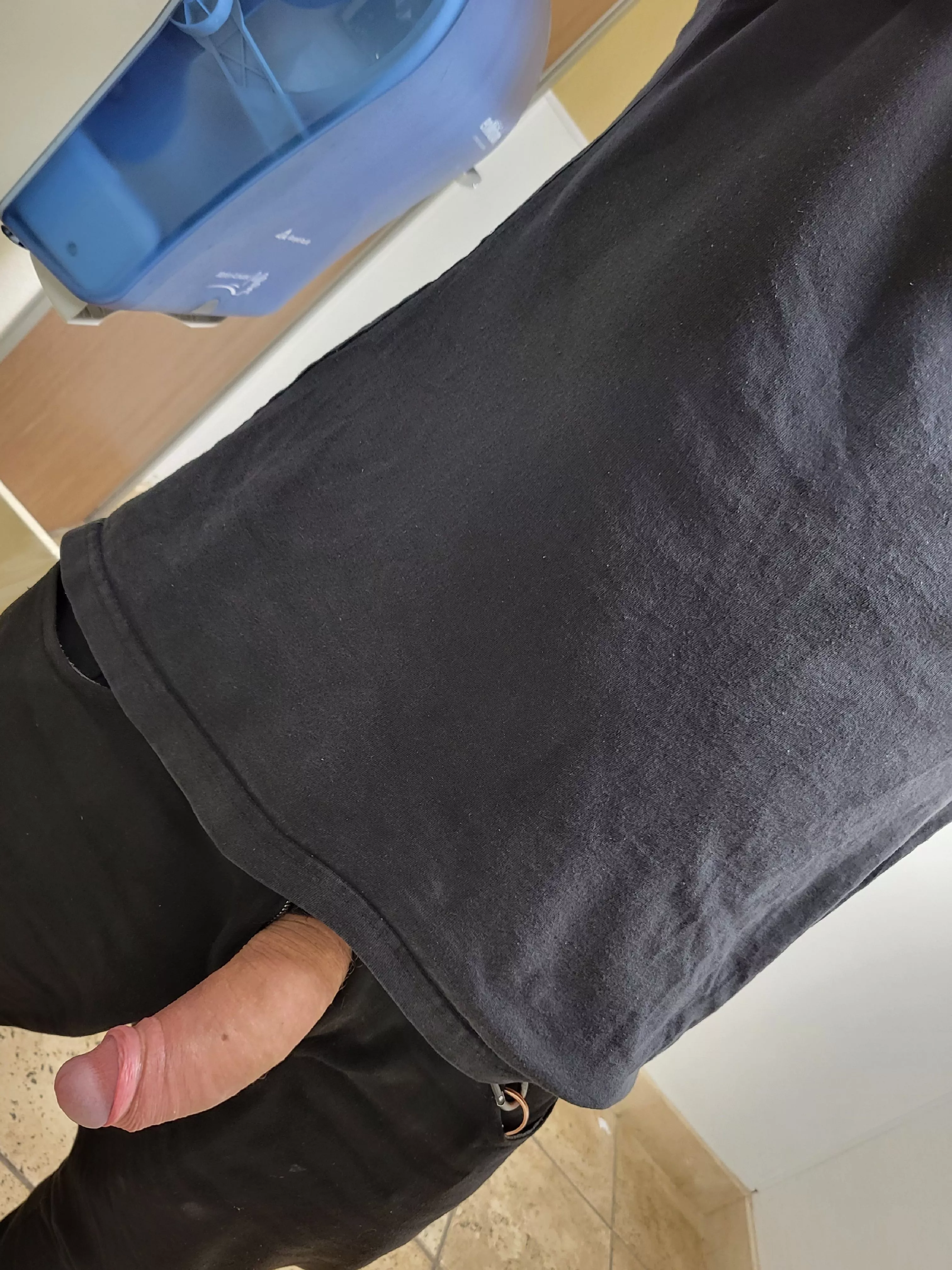 You're not gonna stare when we're at the urinal, right?