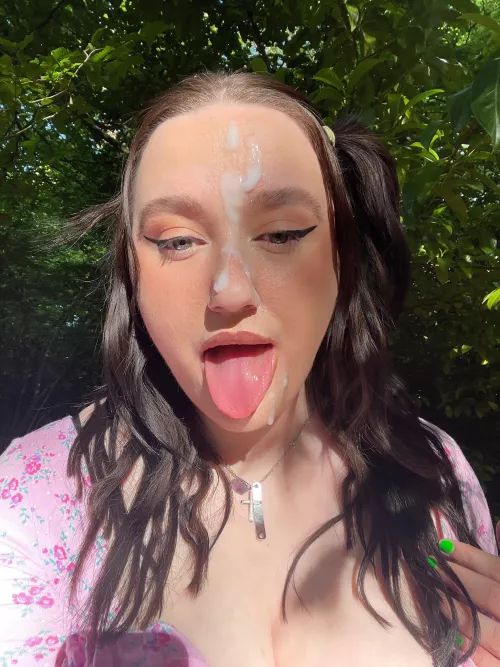 a wild milf spotted filming a public cum walk!